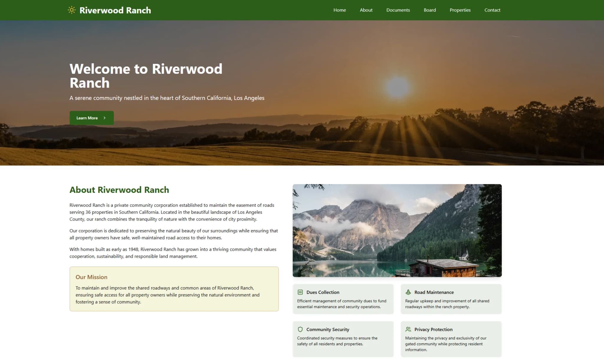 Welcome Page